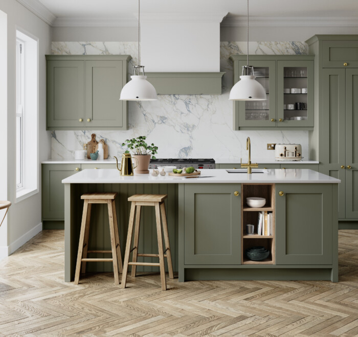 Hadley Sage Green Kitchen
